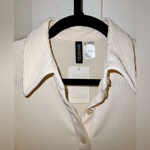 NWT H&M Ribbed Collared Tennis Dress - Picture 9 of 12